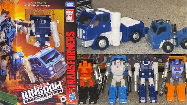 Transformers kingdom pipes review. War for cybertron trilogy generations G1 comparison. Wfc box