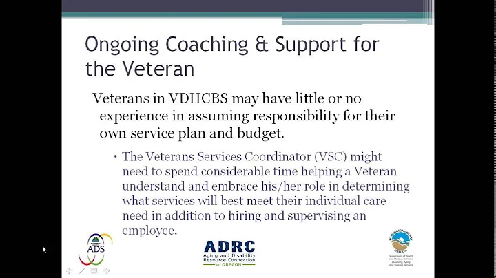 Veteran Directed Home and Community Based Services in Oregon (Webinar, April 2014)