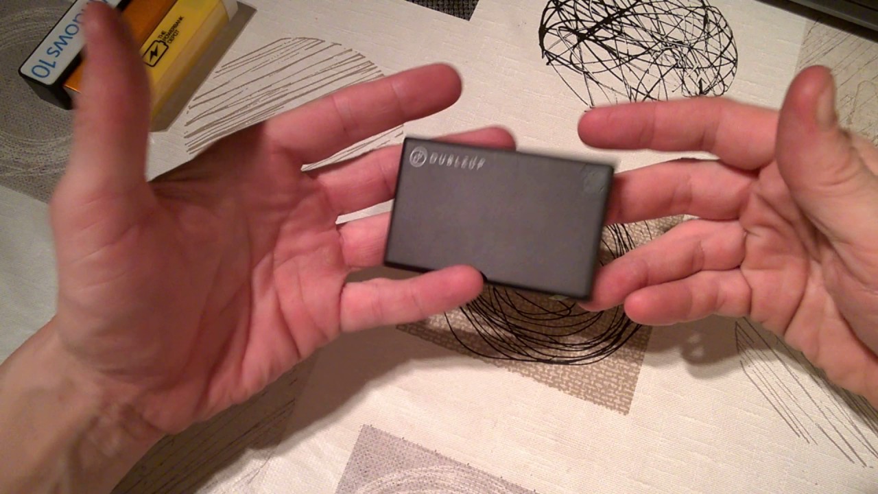 Video Review - DubleUp credit card size portable power bank. 