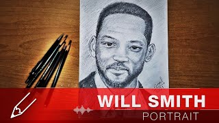 Will Smith realistic pencil drawing - Attemping Art