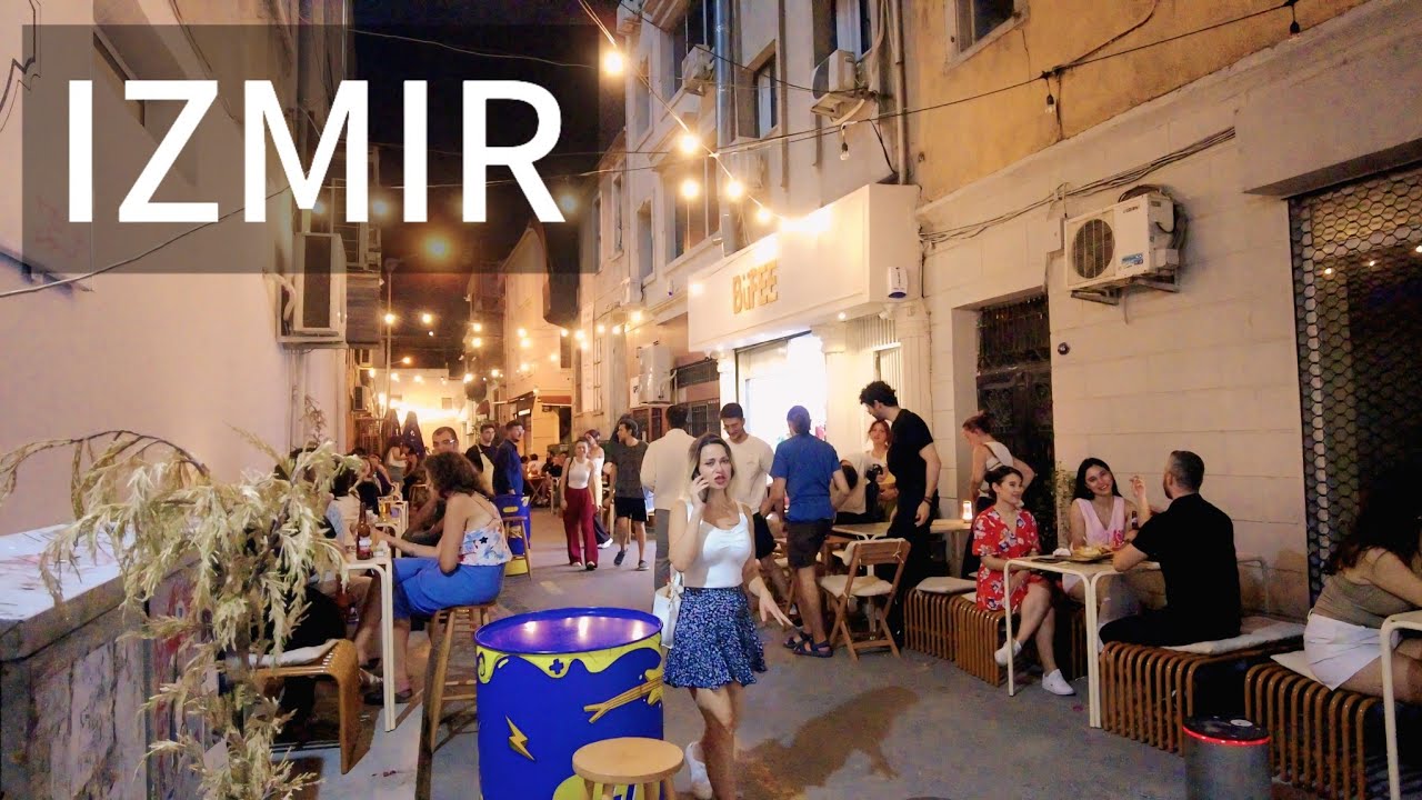Izmir, तुर्किये | alsancak | पैदल यात्रा 4K