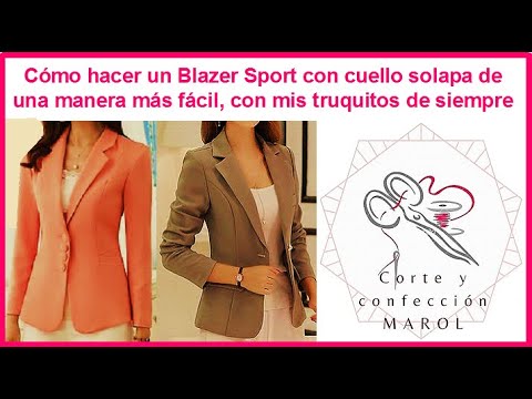 Video: Cómo Coser Un Blazer De Mujer