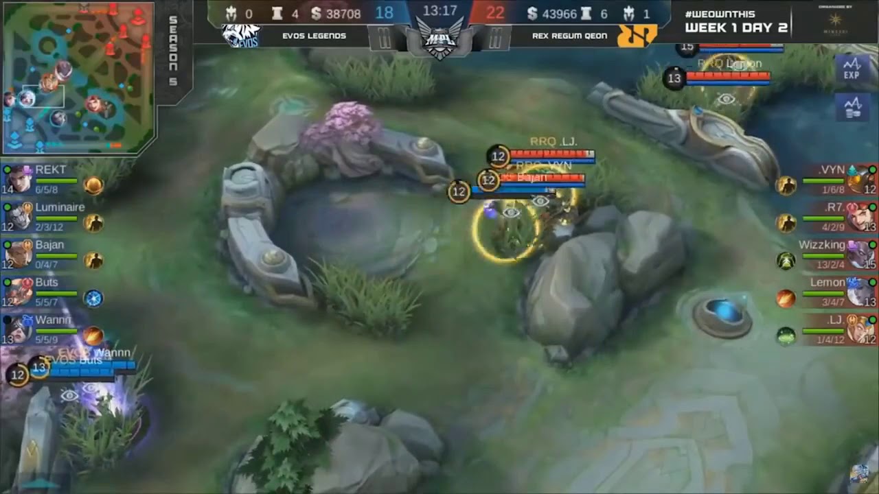 EVOS vs RRQ Match 1 - MPL Season 5 Week 1 Day 2 - Mobile Legends