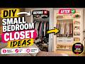DIY Small Bedroom Closet Ideas and Clothing Racks