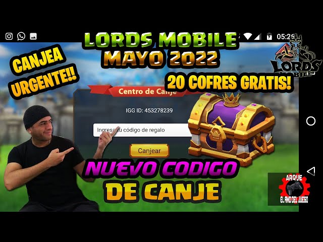 Lords Mobile - ✵ ¡Descubre los códigos en Instagram! ✵ ▪️El Cofre contiene  3 premios diferentes, pero para poder conseguirlos, tendrás que estar muy  atento a nuestro Instagram  ➡️  Dale a