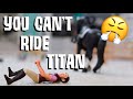 YOU CAN'T RIDE TITAN ANYMORE!!! SCHLEICH RANDOMNESS