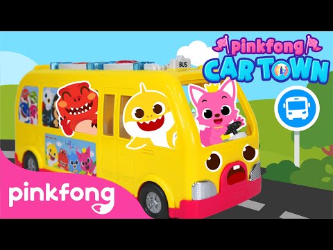 Scaredy Cat Yellow Bus | Wheels on the Bus | Car Songs | Pinkfong Baby Shark Car Videos for Children