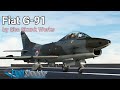 MSFS • Fiat G.91 • by Sim Skunk Works • MILITARY airplane test flight • тестовый полёт (обзор)