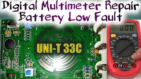 Uni-t 33c Multimeter Repairing || Battery Low Fault || Multimeter Fix Problem