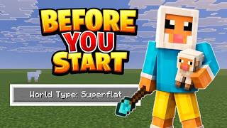 Watch This Before Playing Minecraft Superflat Survival