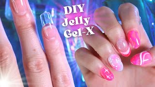 Testing Pink Jelly Gel Extensions from Amazon