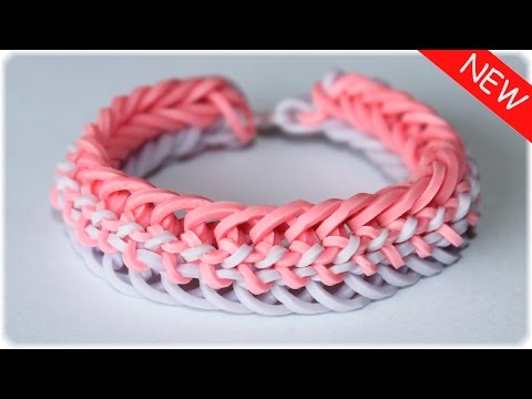 Браслет из резинок на станке "Змейка" | Rainbow Loom Bracelet
