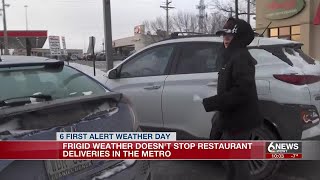 Metro restaurants continue delivering despite brutal cold
