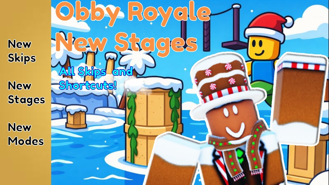 (NEW STAGES AND NEW MODES!!!) Obby Royale New Skips For New Stages.