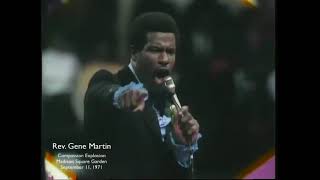 Rev. Gene Martin Madison Square Garden September 11, 1971.