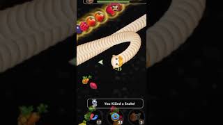 worms zone snake game |New Biggest slither snake kill | Epic spic snake kill #gaming #shorts #video
