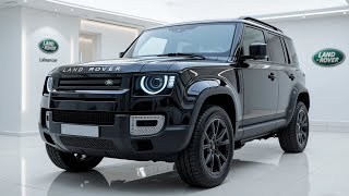 Sports Performance 2026 Land Rover Defender Black Rear View – Clean Showroom Look