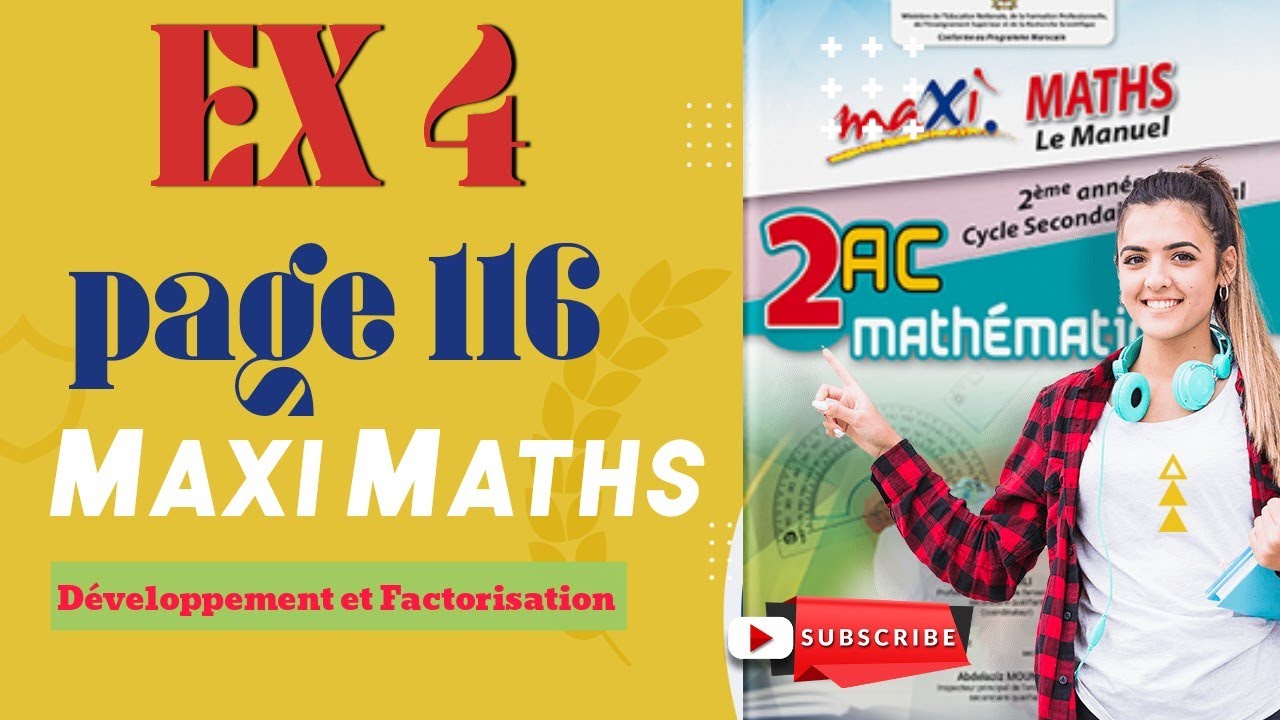 Ex 4 page 116 maxi maths 2 Ac - YouTube