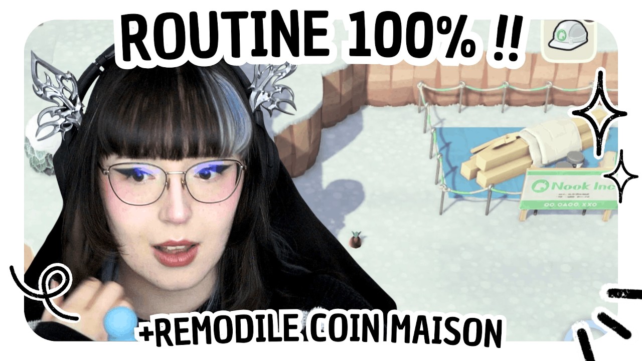 ACNH • Routine + Deco & Blabla ୧ Sérénité #34 ꒰ 100% • pas de TT • Switch 2 ꒱