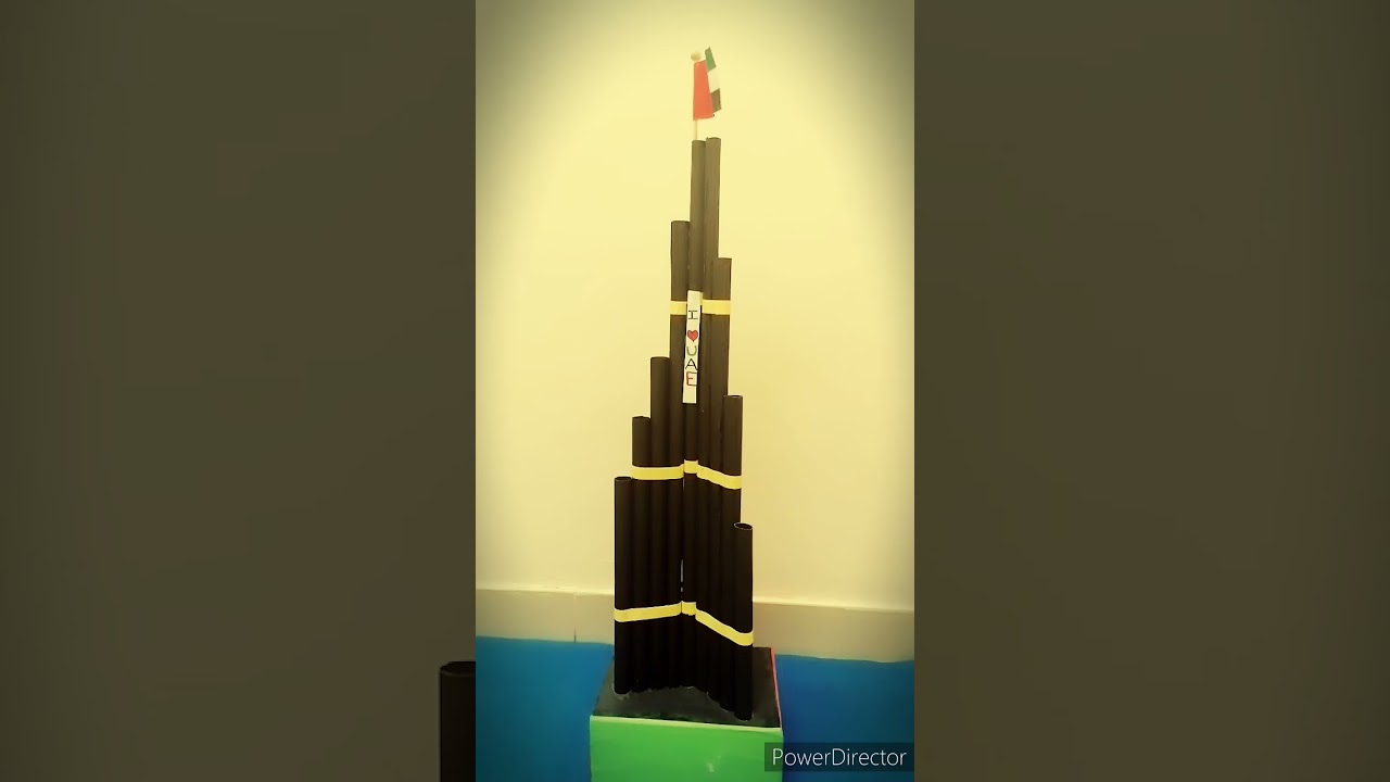 Craft Work using Chart,Burj Khalifa Largest Skyscraper Dubai, UAE