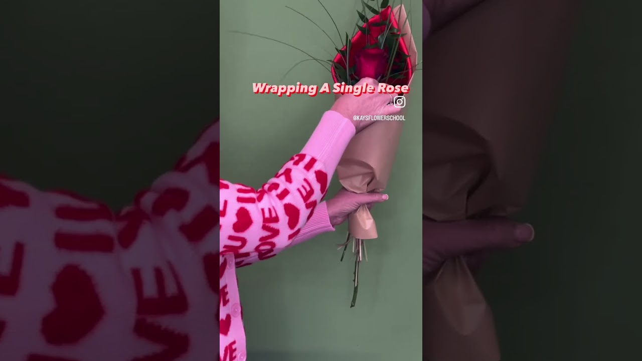 how to wrap a single rose in paper - Google 搜索