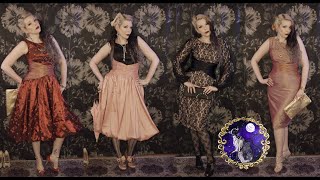 Sewing 3 Vintage Betty Dresses in Taffeta, Jacquard, Silk and Lace screenshot 2