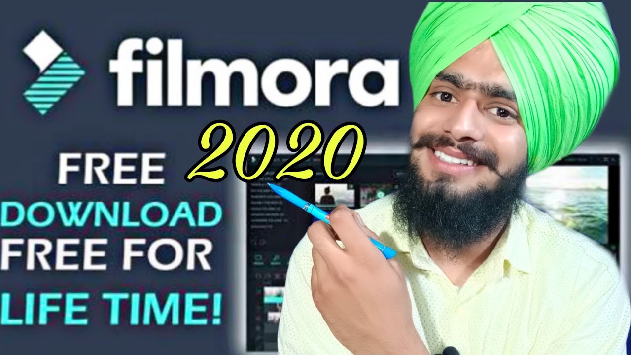 Wondershare Filmora 2020 offline full version use life time; filmora 9 pro download kare