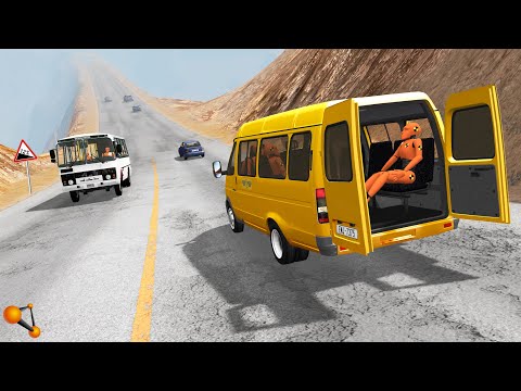 Видео: МАРШРУТКА БЕЗ ТОРМОЗОВ! ПАССАЖИРЫ В ПАНИКЕ | BeamNG.drive