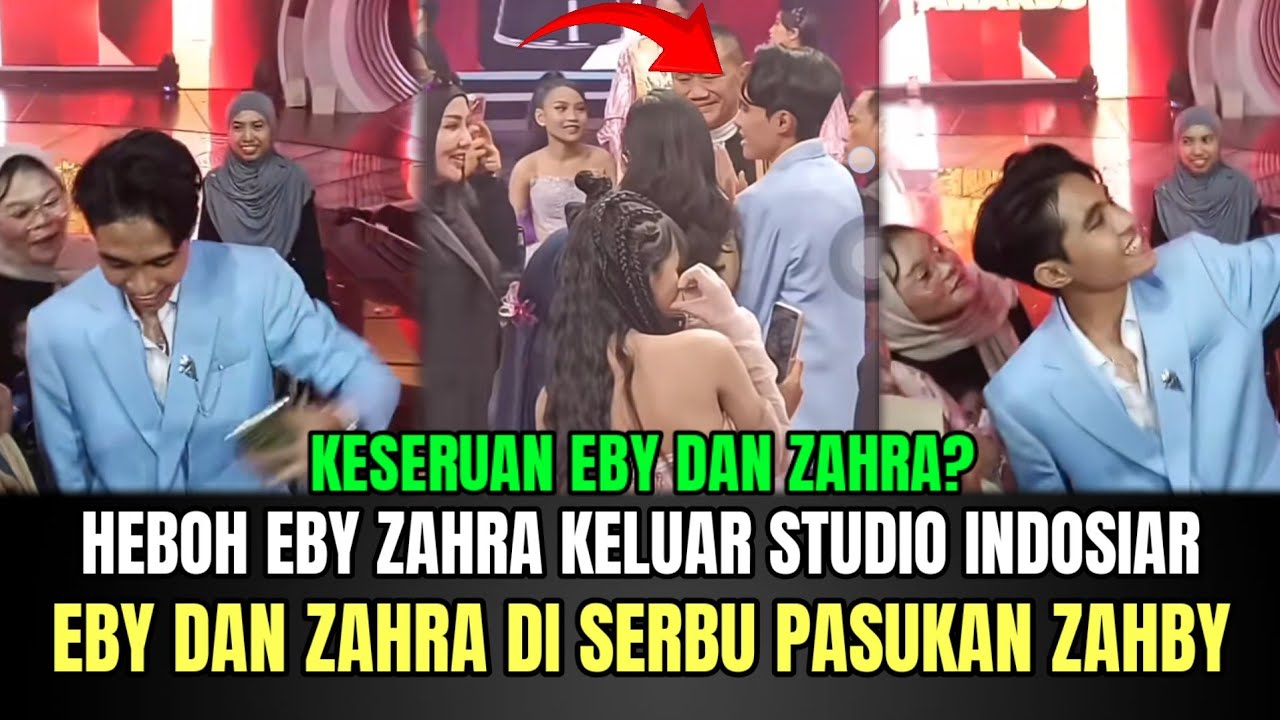 AUTO HEBOH! Eby dan Zahra Keluar Studio Indosiar, Zahra dan Eby di Serbu Fans Zahby!