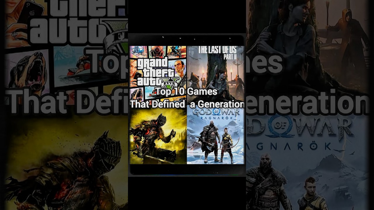 Top 10 Games That Defined a Generation 🎮🔥 | GTA 5, RDR2, God of War & More