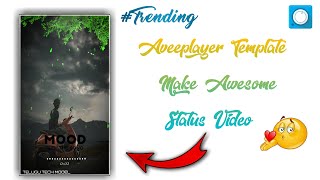 Aveeplayer New Template || #Trinding For The Singles Boosted Video || For Mood feel song PNG link 