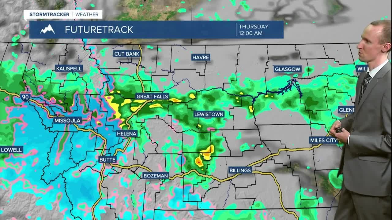 Rain and mountain snow around through Thursday morning - YouTube