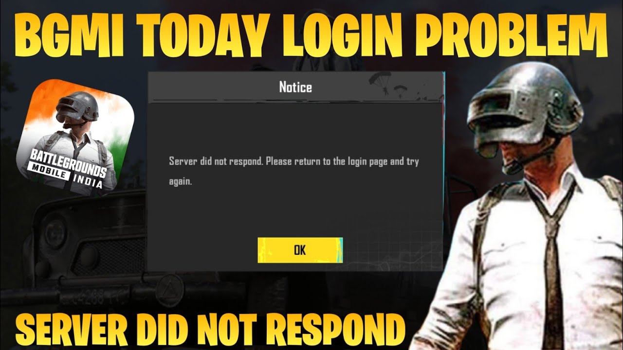 Bgmi Today Login Problem Fix | Server Not Respond Issue Fix | Bgmi New ...