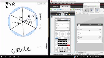 Circles inscribed in and circumscribed about regular polygons