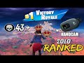43 Kills 2 Solo WINS in Solo Ranked w/ Handcam | Fortnite Ranked Solo Full Gameplay