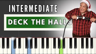 Christmas Songs On The Piano -  Deck The Halls | INTERMEDIATE | Piano Tutorial