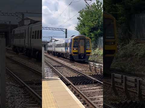 Northern Rail 158 908 arrives into Rotherham Central with the 12:05-Sheffield to Adwick service