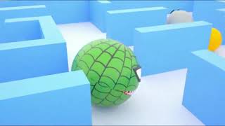 Monster Chain Chomp VS Pac Man  Spider Gold Pacman 3DSpider Pacman VS Red Monster