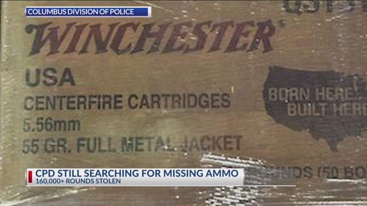 Columbus police say they are missing 160,000 rounds of ammo - YouTube