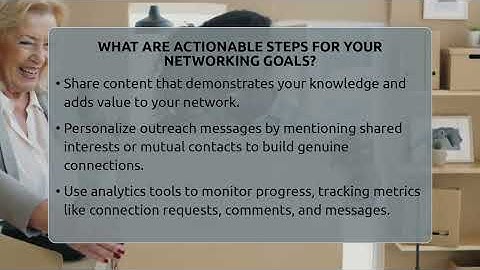 What Are Actionable Steps For Your Networking Goals? - Everyday-Networking