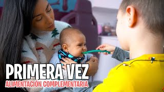 PRIMERA FRUTA DE ANDER 😋 | COMENZAMOS LA ALIMENTACIÓN COMPLEMENTARIA