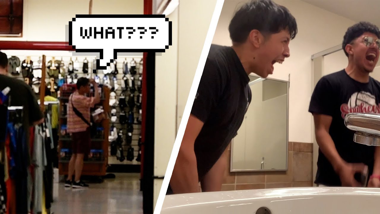 Screaming in Public restroom prank - YouTube
