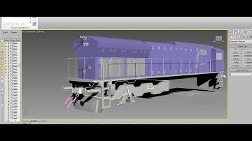 Tutorial on Modeling & Texturing a WDG 5 Bheem Locomotive Engine in 3dsmax ( Part 9)