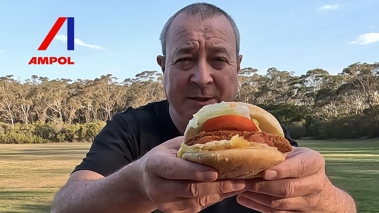 Ampol Servo Works Chicken Schnitzel Burger & More YouTube