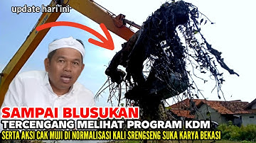 BLUSUKAN‼️MELIHAT PROGRAM KDM,DI NORMALISASI KALI SRENGSENG BEKASI,DAN AKSI CAK MUJI EXCAVATOR GACOR
