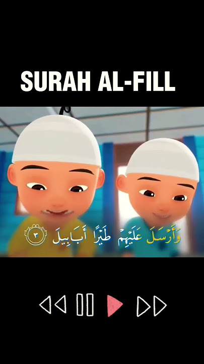 SURAH AL-FIL (UPIN&IPIN) #shorts #islam #upinipin #islamicvideo