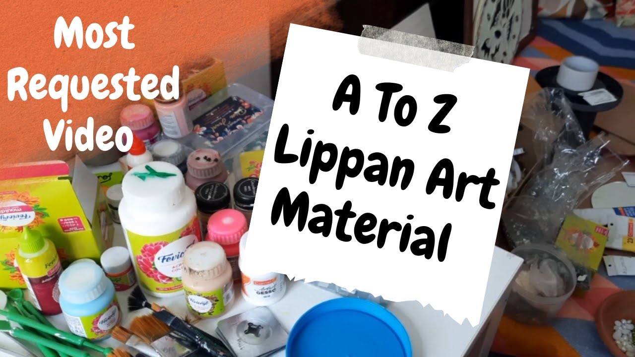 Lippan Art Course Part - 4 / Lippan Art Material की पुरी जानकारी / Lippan  Art Work Tutorial 