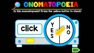 13.10.21-141021 Year 1&2 Individual Program Grammar Lesson  Week 2   Onomatopoeia