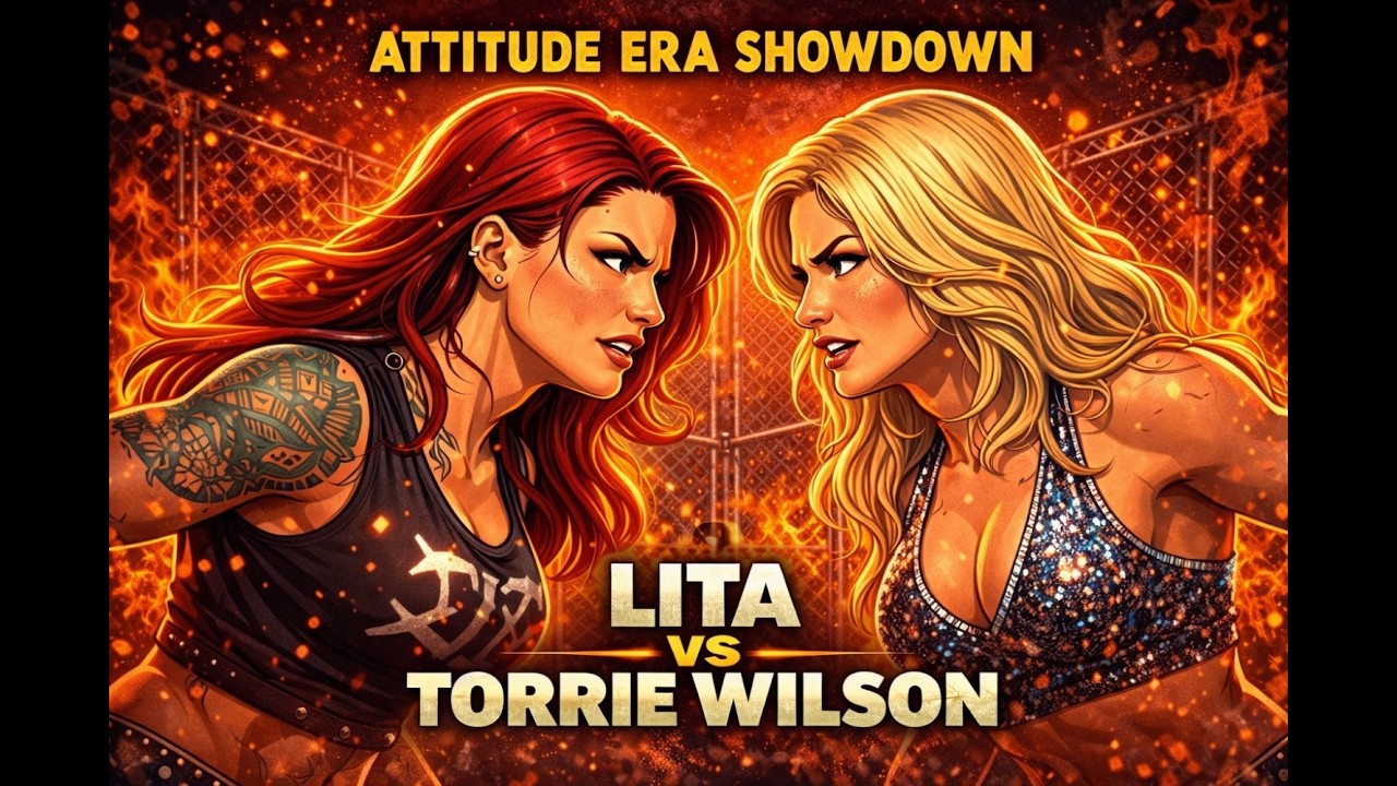 Lita vs Torrie Wilson - Attitude Era Showdown 🔥