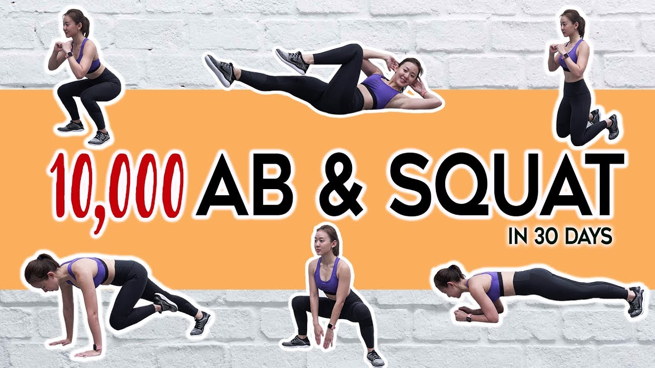 10,000 Ab & Squat Challenge in 30 Days | Joanna Soh